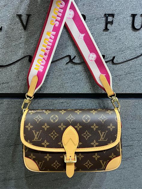 fuchsia louis vuitton bag|louis vuitton diane monogram strap.